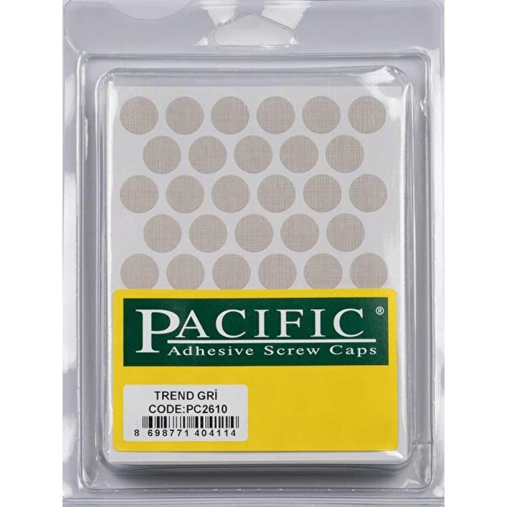 Anda Pvc Yapışkan Tapa 14 mm 1 Plaka 50 Adet Trend Gri - YOK Nalburiye & Hırdavat Fiyatı