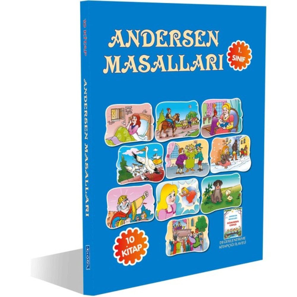 ANDERSEN MASALLARI 1. SINIF– 10 KİTAP SET Değerlendirme Kitapçığı İlaveli Çocuk Öykü Fiyatı