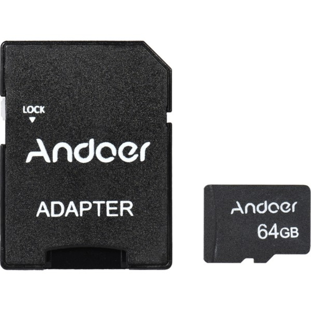 Andoer 64 GB Sınıf 10 Hafıza Kartı Tf Kart + Tf Kart (Yurt Dışından) Hafıza Kartları Fiyatı