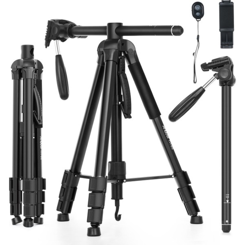Andoer TTT-010 180CM/70.87INCH Taşınabilir Fotoğrafçılık(Yurt Dışından) - Siyah Tripodlar Fiyatı