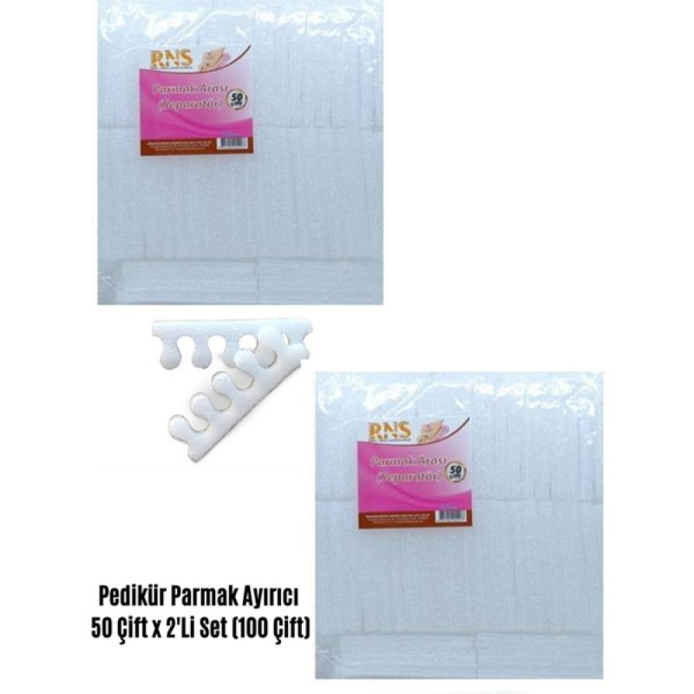 Andoz Kozmetik Parmak Ayırıcı Seperatör 50 Çift X 2'Li Set (100 Çift) , Parmak Ayırıcı Aparat, Yumuşak Köpük Sünger Tırnak Bakımı Fiyatı