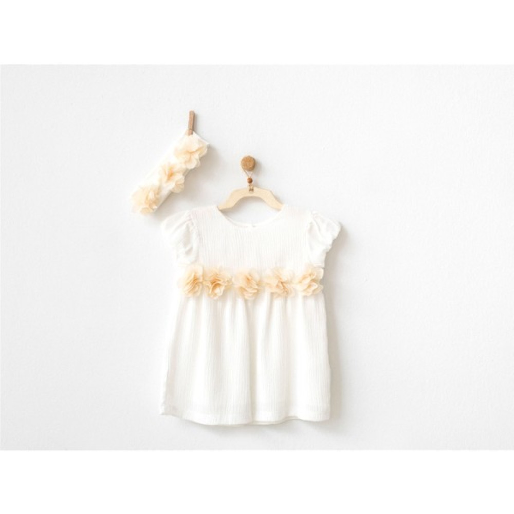 Andywawa Dress Good Luck Bandanalı Kız Bebek Elbise AC20735 Bebek Elbisesi Fiyatı