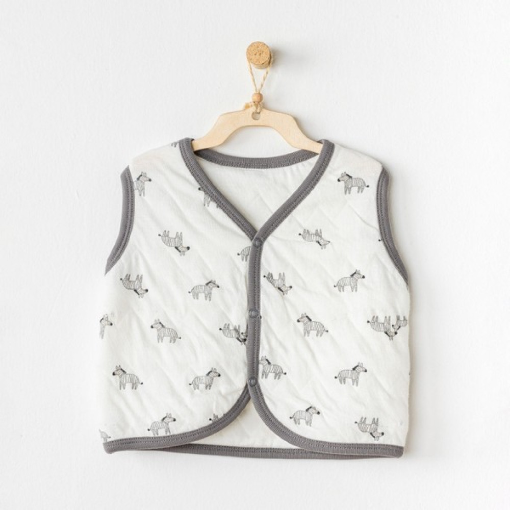 Andywawa Fiber Newborn Zebra Bebek Yeleği AC24189 Bebek Yeleği Fiyatı