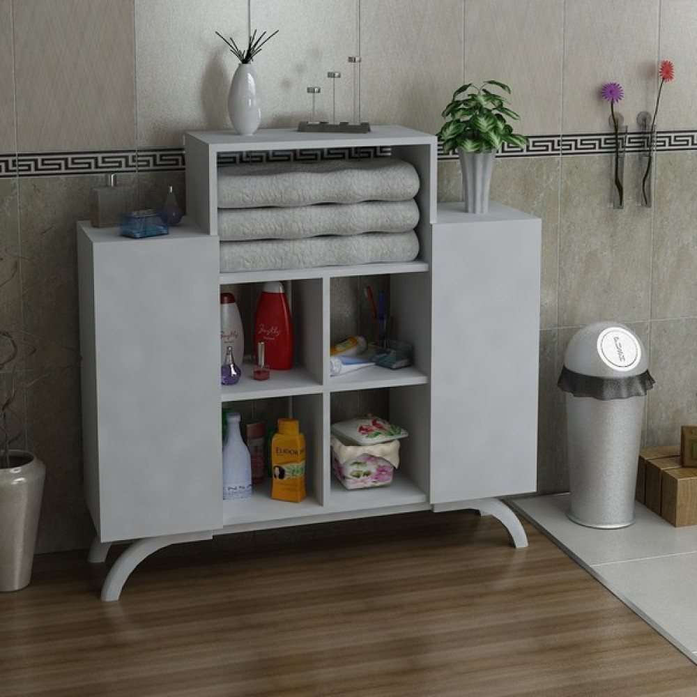 Anette Çok Amaçlı Banyo Dolabı - Beyaz Gardrop & Dolap Fiyatı