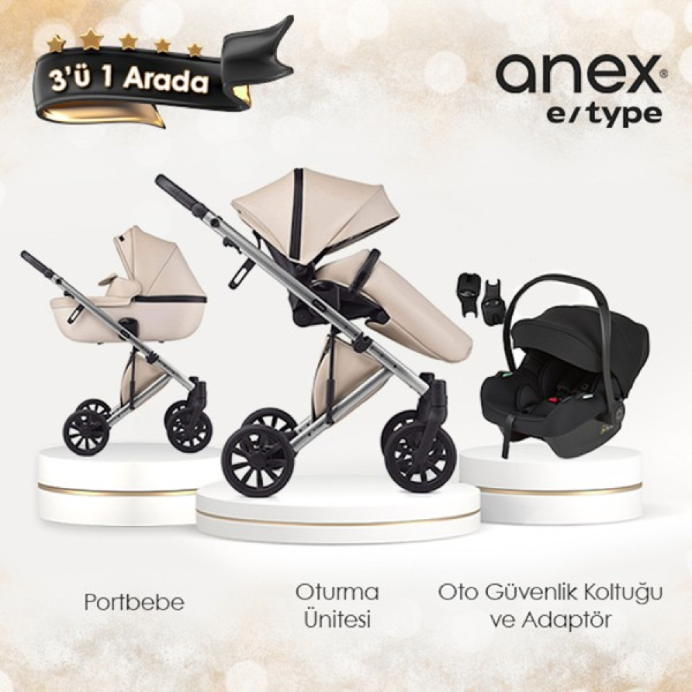 Anex E/type - 3'ü 1 Arada Set - Soul - Gri Bebek Arabası-Puset Aksesuarları Fiyatı