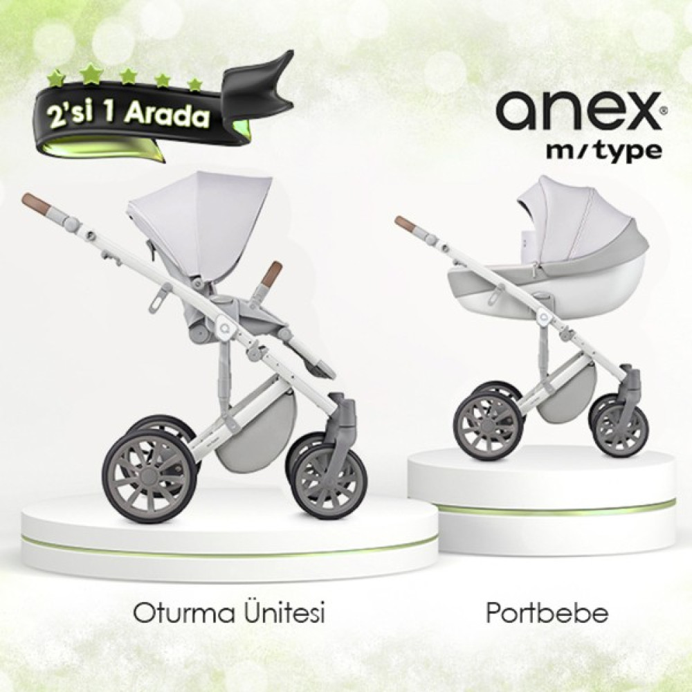 Anex M/type - 2'si 1 Arada Set - Arctic - Gri Bebek Arabası-Puset Aksesuarları Fiyatı