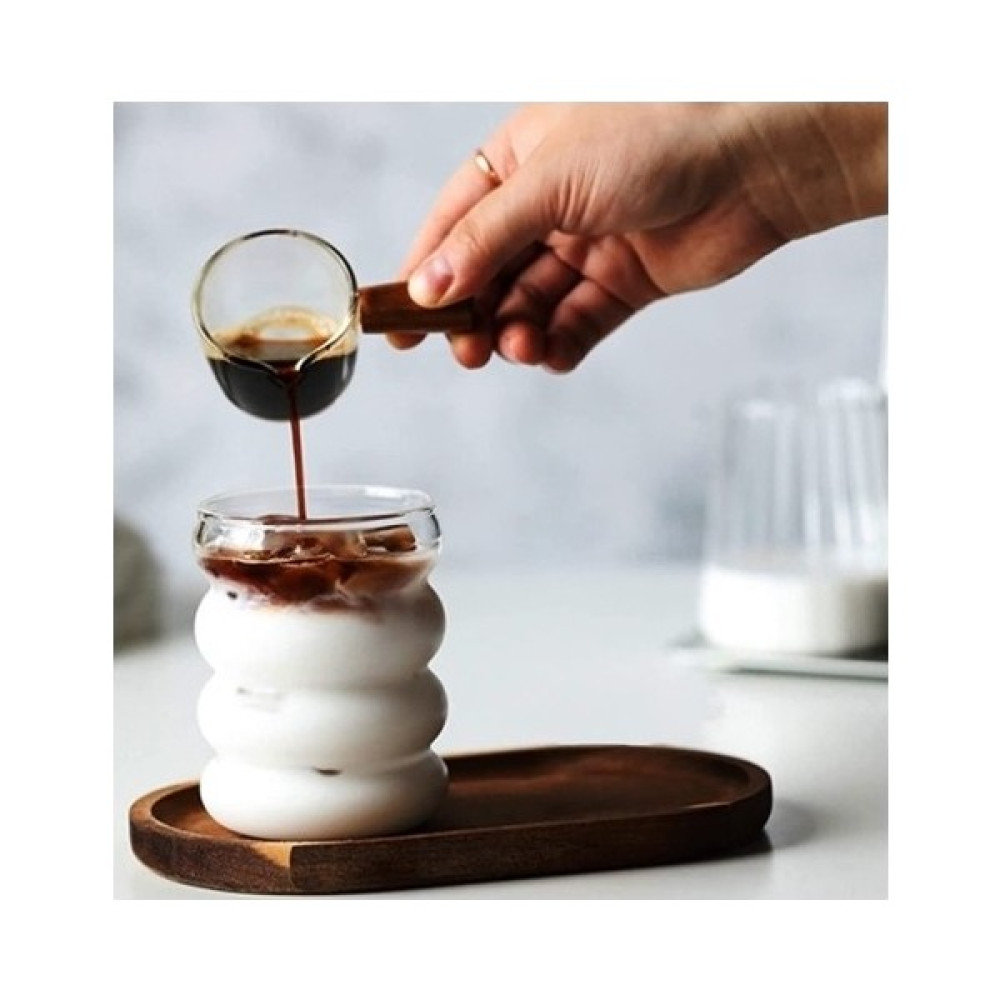 Angel Design 1 Adet Isıya Dayanıklı Borosilikat Cam Şerit Şeklinde Bardak Sunum Bardağı 300 ml Fincan / Bardak / Kahve Takımı Fiyatı