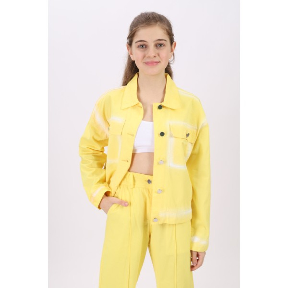 Angelos Girls Kız Çocuk Gabardin Ceket Lx 197 Kız Çocuk Mont Fiyatı