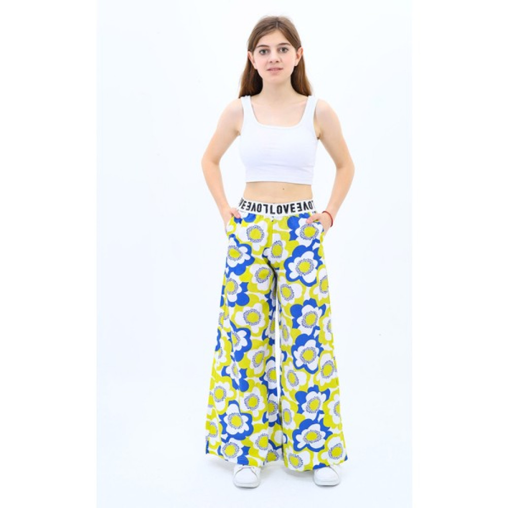 Angelos Girls Kız Çocuk Geniş Paçalı Yazlık Alt 9-14 Yaş Lx 234-1 Kız Çocuk Pantolon Fiyatı
