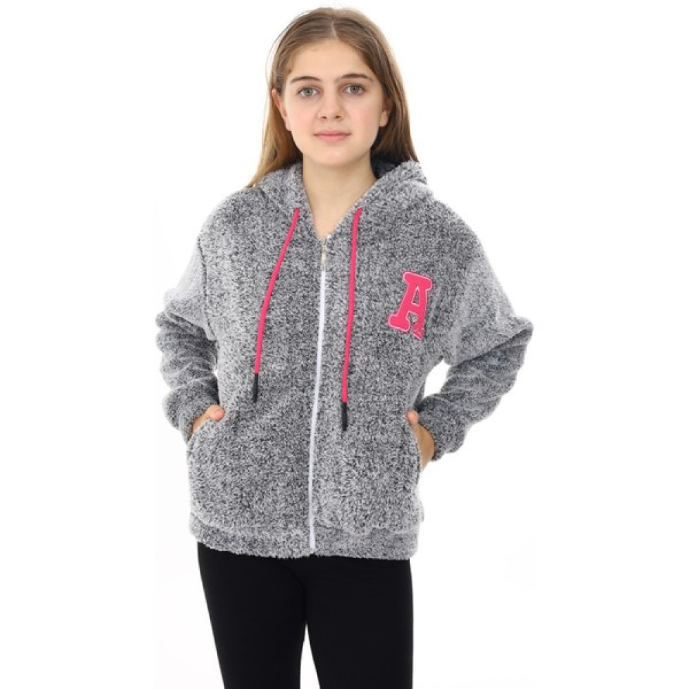 Angelos Girls Kız Çocuk Welsoft Peluş Ceket 7 -13 Yaş LX280 Kız Çocuk Mont Fiyatı
