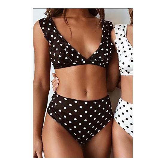 Angelsin Çok Renkli Puantiyeli Bikini Takım