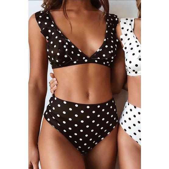 Angelsin Çok Renkli Puantiyeli Bikini Takım