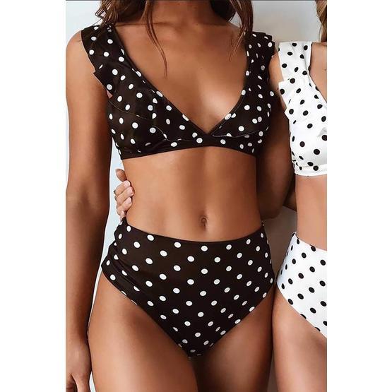 Angelsin Çok Renkli Puantiyeli Bikini Takım