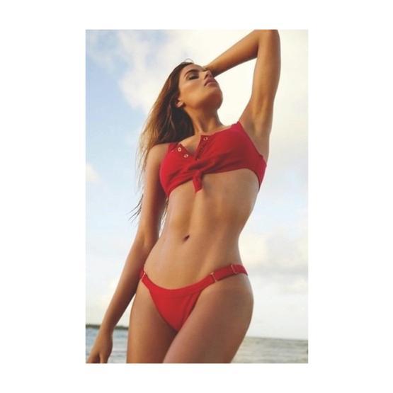 Angelsin Kırmızı Şık Bikini Takım