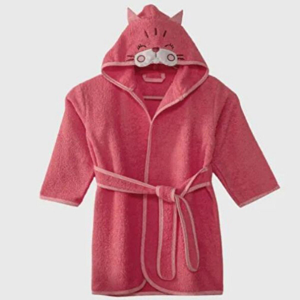 Angeltouch Bornoz Figürlü Pembe - 3 - 4 Yaş Bebek Banyo-Tuvalet Fiyatı