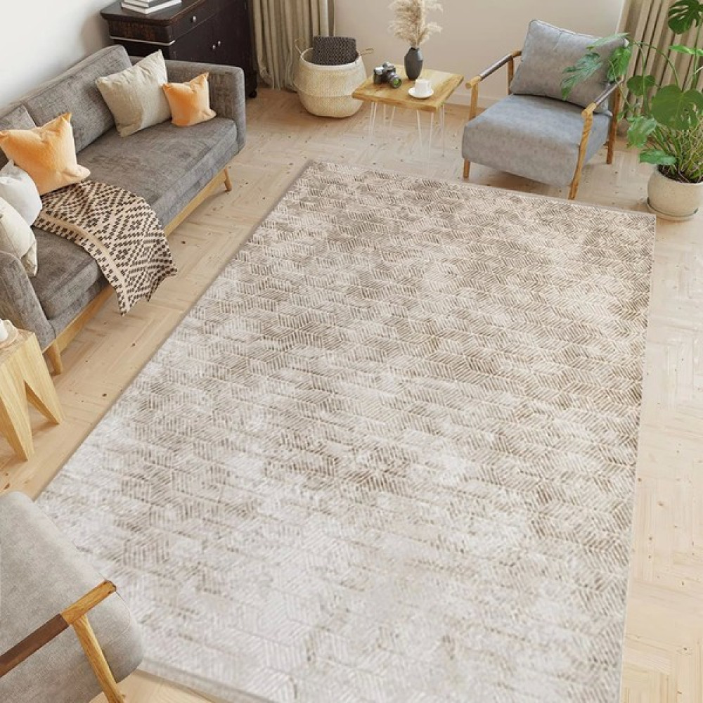 Angora Adriya A055B Modern Akrilik Halı - Krem - 80 x 150 cm Salon Halısı Fiyatı