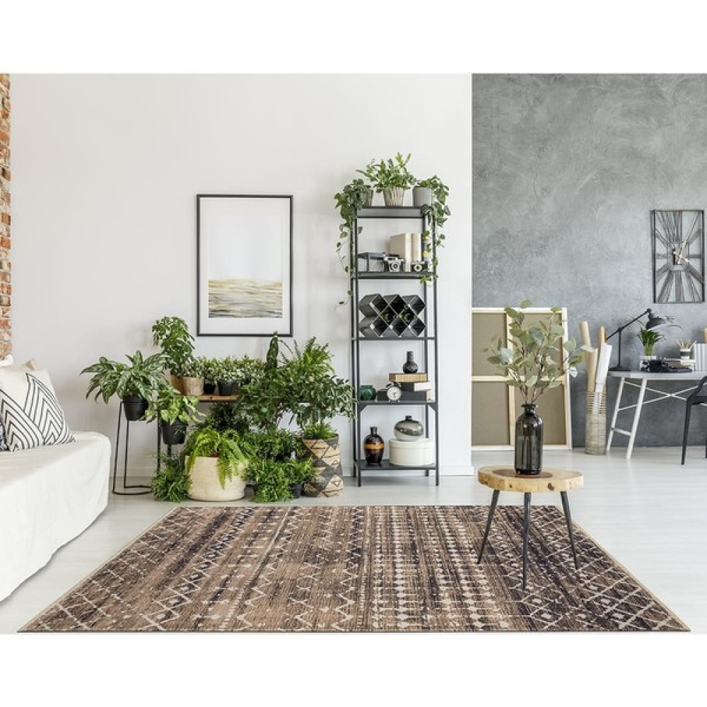 Angora Home Angorahome Vega Dekoratif Yeni Nesil Kilim4022 100 x 300 Dikdörtgen - Ekru - 100 x 300 cm Yolluk Fiyatı