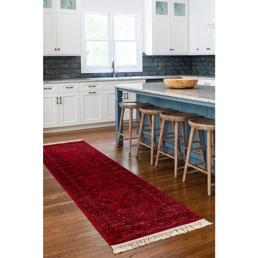 Angora Home Persian Dokuma Makine Halısı BK1005 80 x 305 Dikdörtgen - Kırmızı - 80 x 305 cm SSD / Solid State Drive Fiyatı