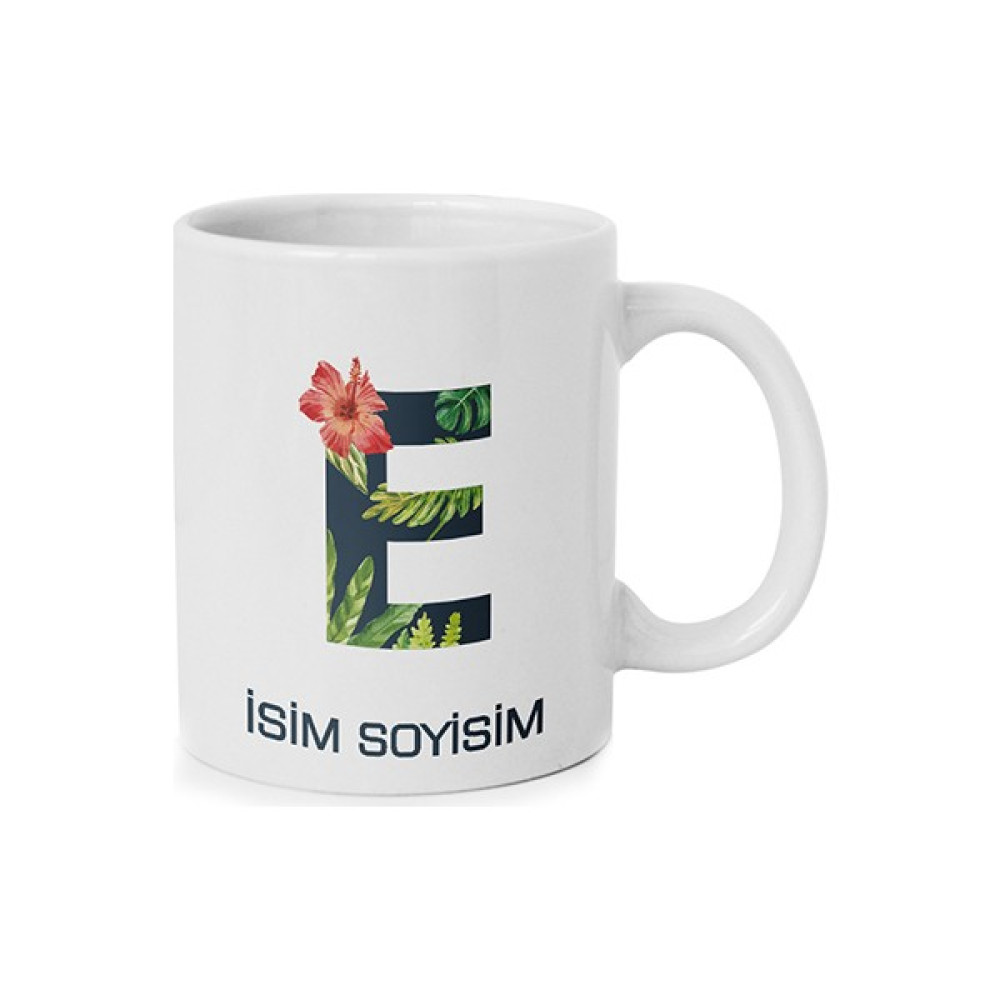 Anı Di̇yarı Kişiye Özel E Harfli Isim Yazılı Kupa Bardak Fincan / Bardak / Kahve Takımı Fiyatı