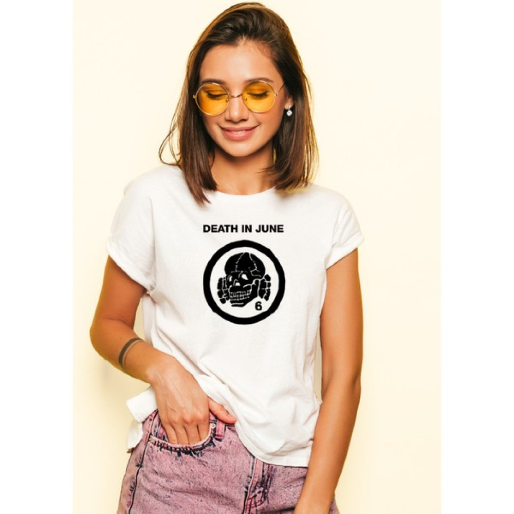 Anı Diyarım Death In June Baskili Tişört Bayan T-shirt Fiyatı