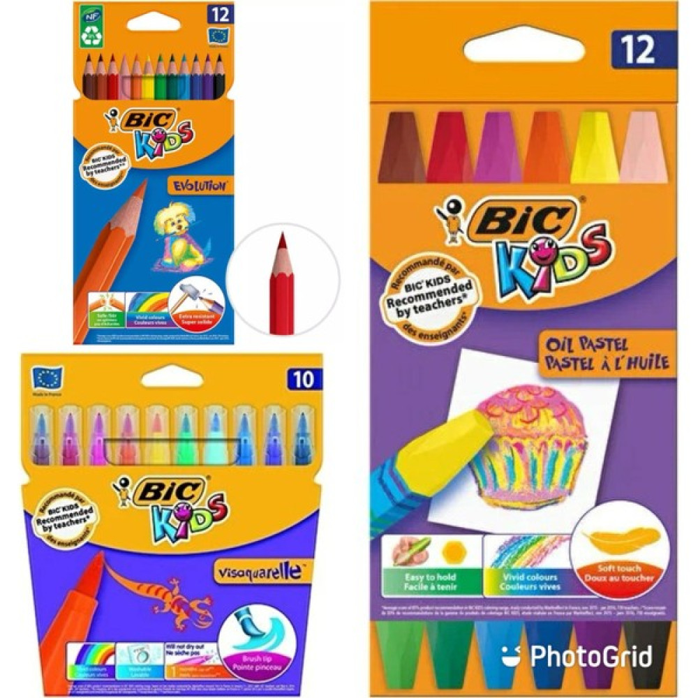 Anı Ofis Kırtasiye Boyama Seti 3'lü Fırça 10'lu Uçlu Keçeli+12'li Kuru Boya+12'li Pastel Boya Pastel Boya Fiyatı