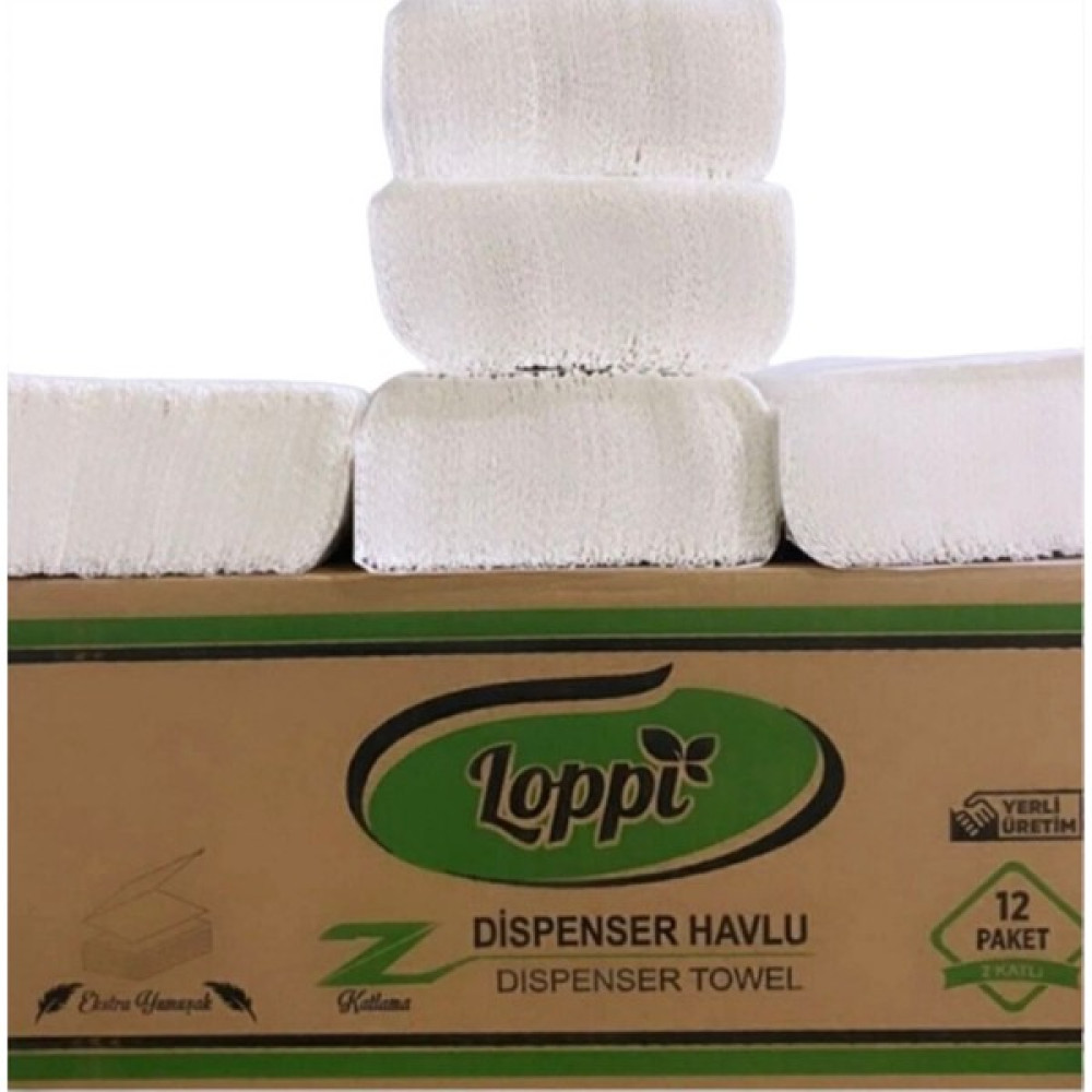 Anıl Ambalaj Z Katlama Kağıt Havlu Dispenser Peçete 12 li 1 Koli Kağıt Havlu Fiyatı