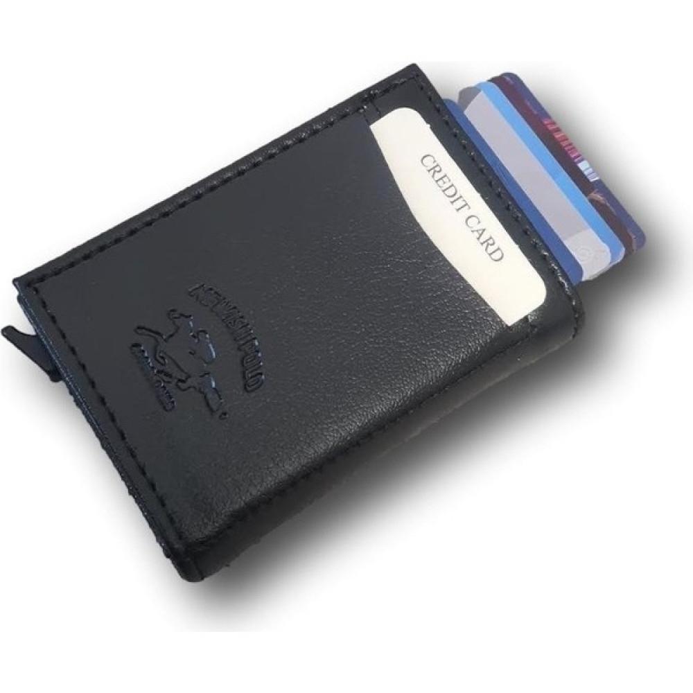 Anıl Bags Siyah Suni Deri Mekanizmalı Otomatik Kızaklı Kartlık Cüzdan (7CMX10CM) Erkek Kartlık Fiyatı