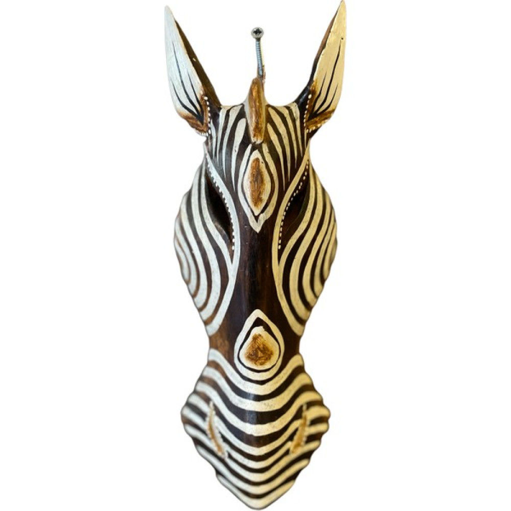 Anıl Hediyelik Ithal 35 cm Ahşap Zebra Zürafa Duvar Mask Ev & Dekorasyon Aksesuarları Fiyatı