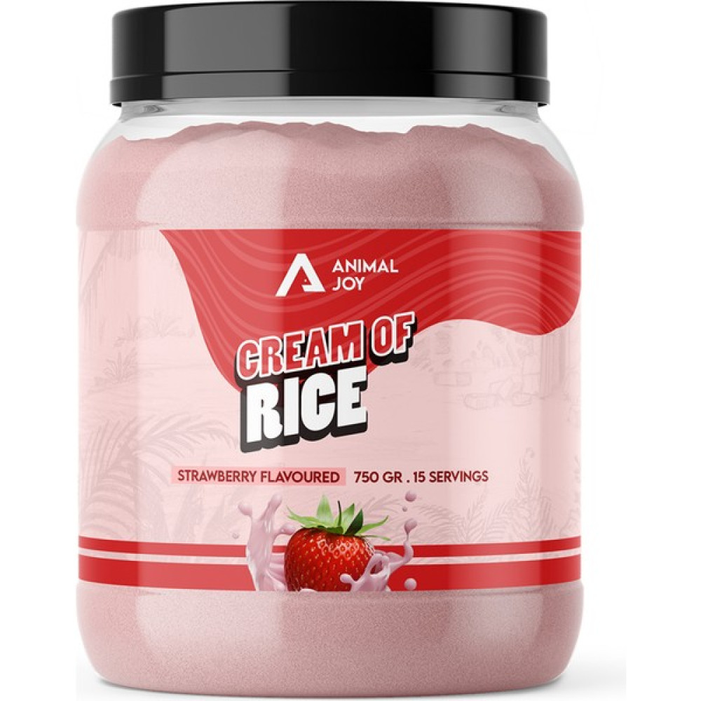 Animal Joy Cream Of Rice - Pirinç Unu Kreması - Çilek - 750 gr - 15 Servis Protein Tozları Fiyatı