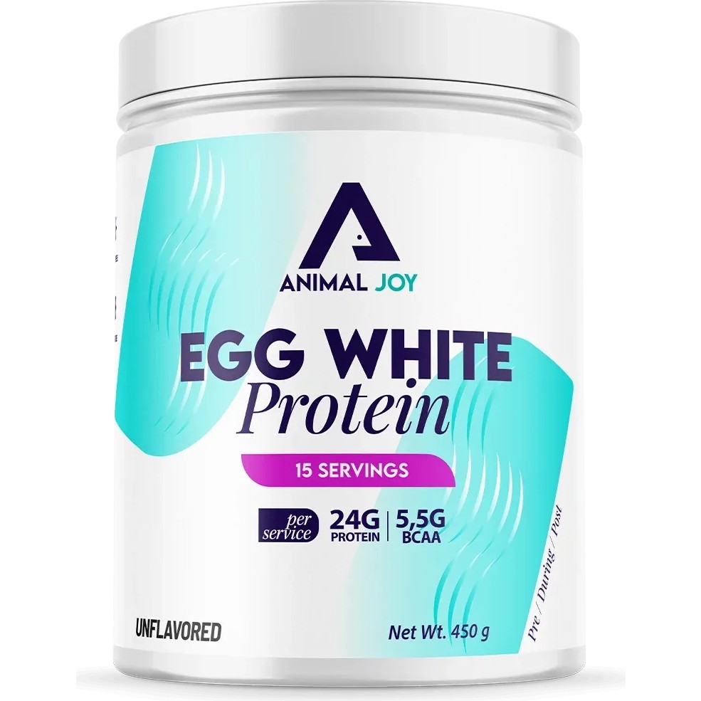 Animal Joy Egg White Protein Aromasız 450 gr - %100 Saf Yumurta Akı Tozu Egg White Powder Diğer Fiyatı