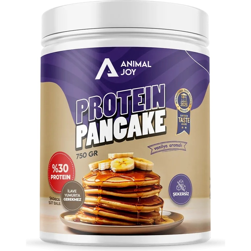 Animal Joy Protein Pankek Mix 750 gr Vanilyalı İçerik Bilgisi ile Şekersiz Yüksek Protein - Vanilya Diğer Fiyatı