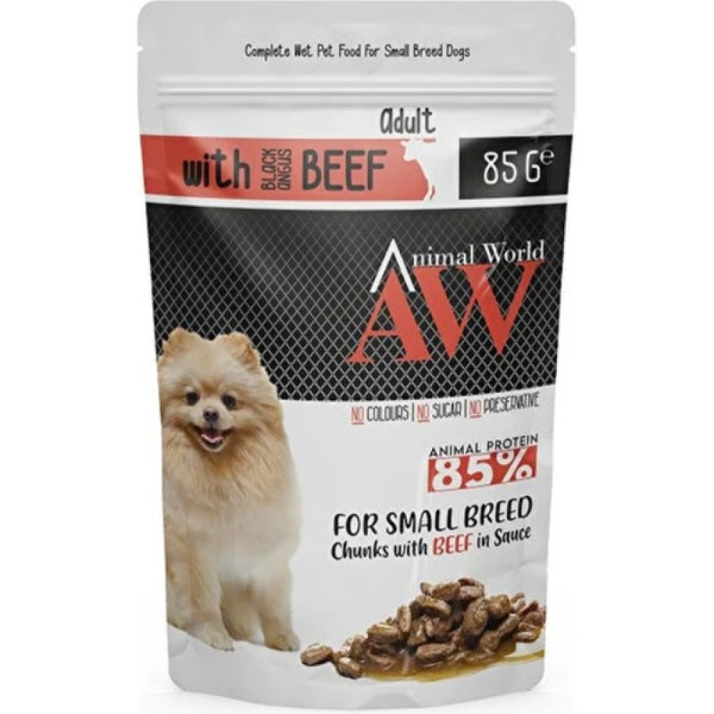 Animal World Biftekli Küçük Irk Köpek Pouch Mama 85 gr * 6ADET - 8 Evcil Hayvan Ürünleri Fiyatı