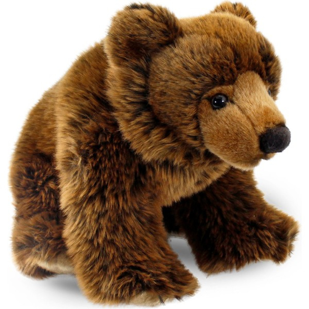 Animals Of The World Kahverengi Boz Ayı 33 cm - Renkli Peluş Oyuncaklar Fiyatı