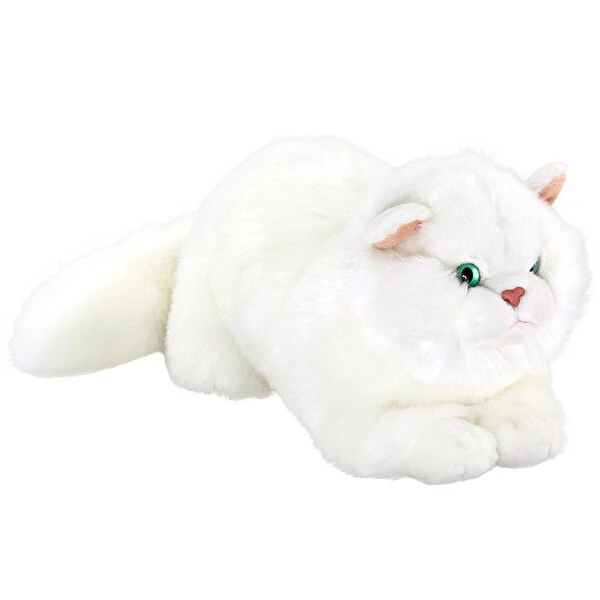 Animals Of The World Yatan Beyaz Kedi Peluş Oyuncak 34 CM Anm/20893 Peluş Oyuncaklar Fiyatı