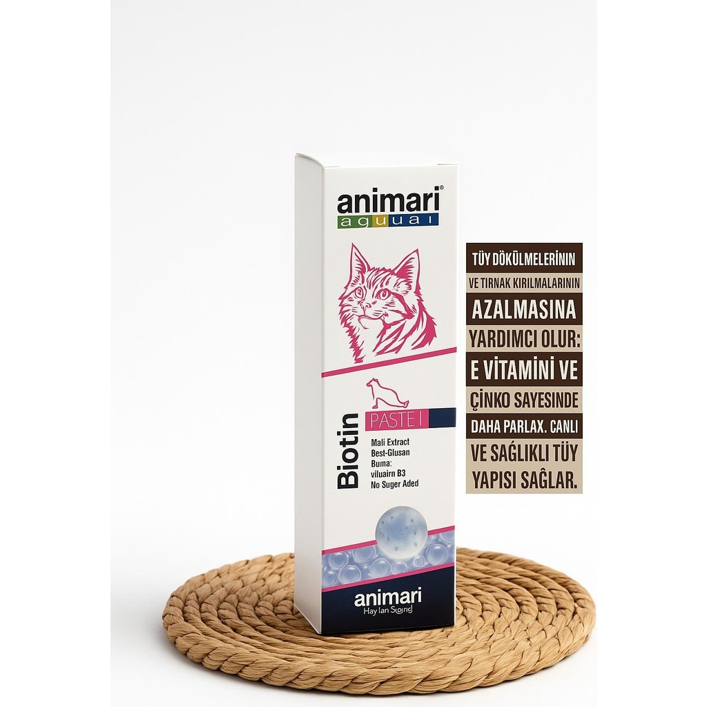 animari Biotin(Kediler Için Tüy ve Deri Bakımına Katkıdabulunan Biotinli Malt Paste) Evcil Hayvan Ürünleri Fiyatı