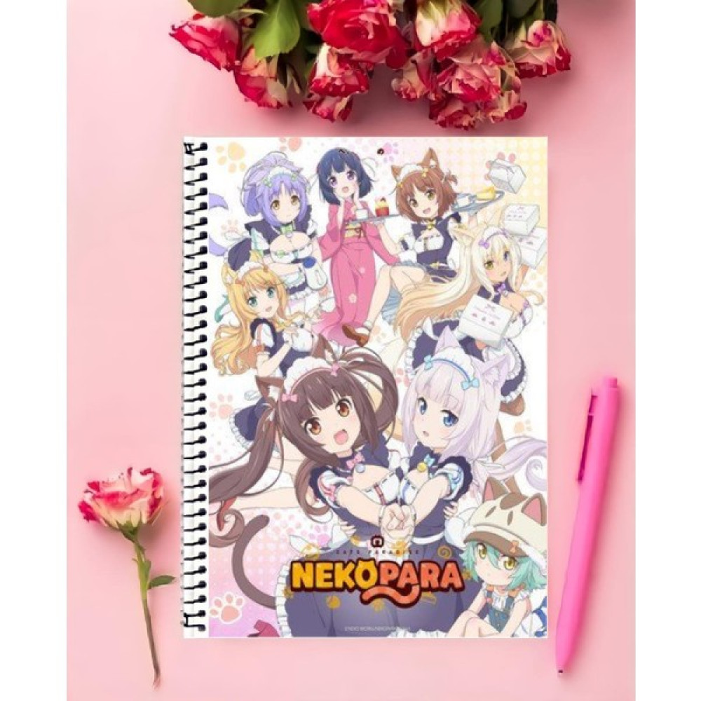 Anime And Your World Nekopara Anime Defter 1 Adet Özel Tasarım A4 Boyutu 21*29 cm Telli Çizgili defter Spiralli Defter Fiyatı