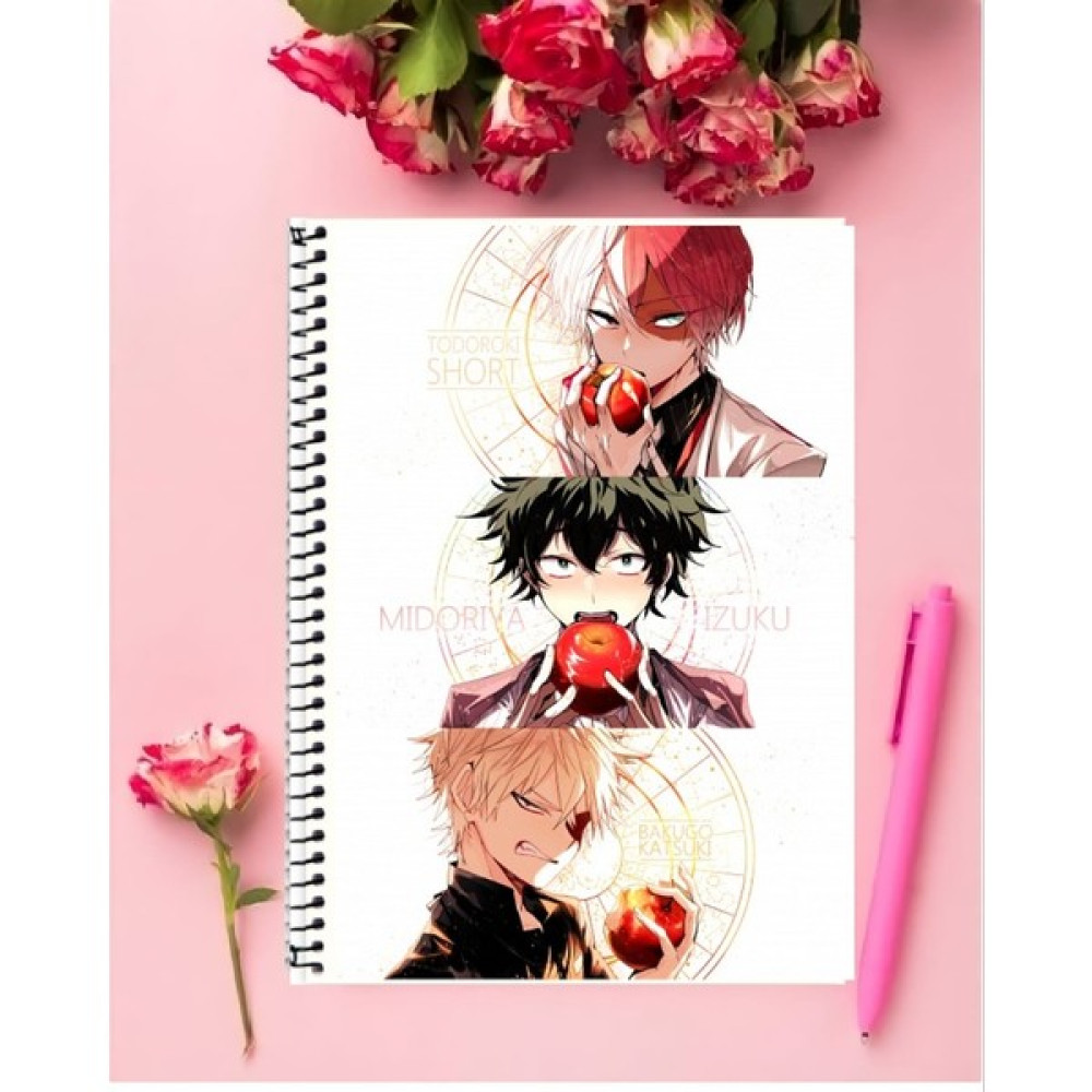Anime And Your World Shoto Tod-A4-01-Oroki Anime Defter 1 Adet Özel Tasarım A4 Boyutu 21X29 cm Telli Çizgili Defter Spiralli Defter Fiyatı