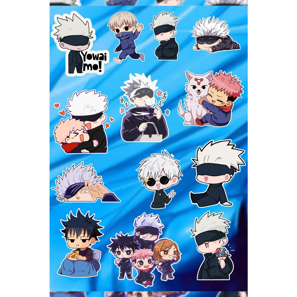 Anime Marketi Jujutsu Kaisen Cartoon Sticker Seti - Ajanda - Laptop - Telefon Sticker Seti (13 Adet) Dizüstü Bilgisayar Fiyatı