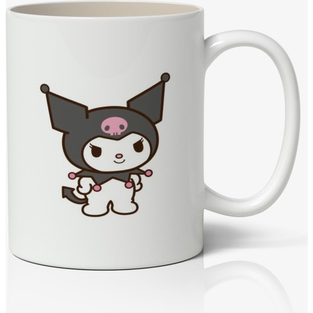 Anime Marketi Kuromi Kawaii Beyaz Porselen Anime Kupa Bardak Fincan / Bardak / Kahve Takımı Fiyatı