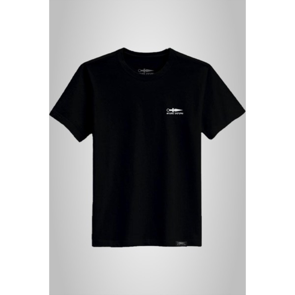 Anime Senpai Klasik Logo Siyah Erkek Tshirt (ANSSTD001) Erkek T-shirt Fiyatı