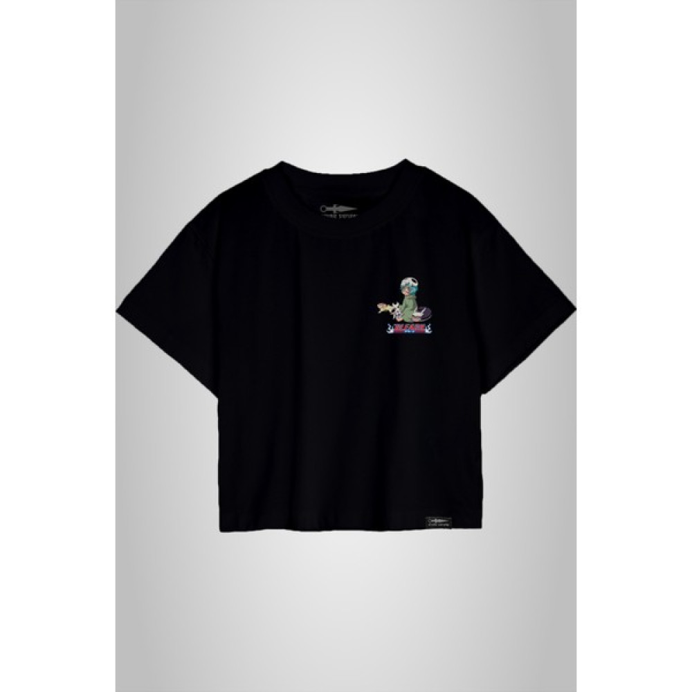 Anime Senpai Nelliel Bleach Siyah Crop Kadın Tshirt (NELCRP001) Erkek T-shirt Fiyatı