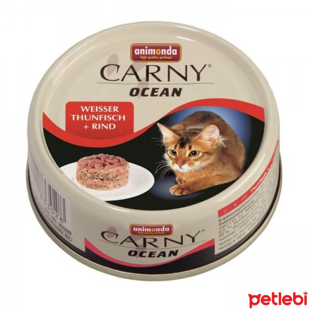 Animonda Carny Ocean Ton Balıklı ve Sığır Etli Yetişkin Kedi Konservesi 80gr Evcil Hayvan Ürünleri Fiyatı