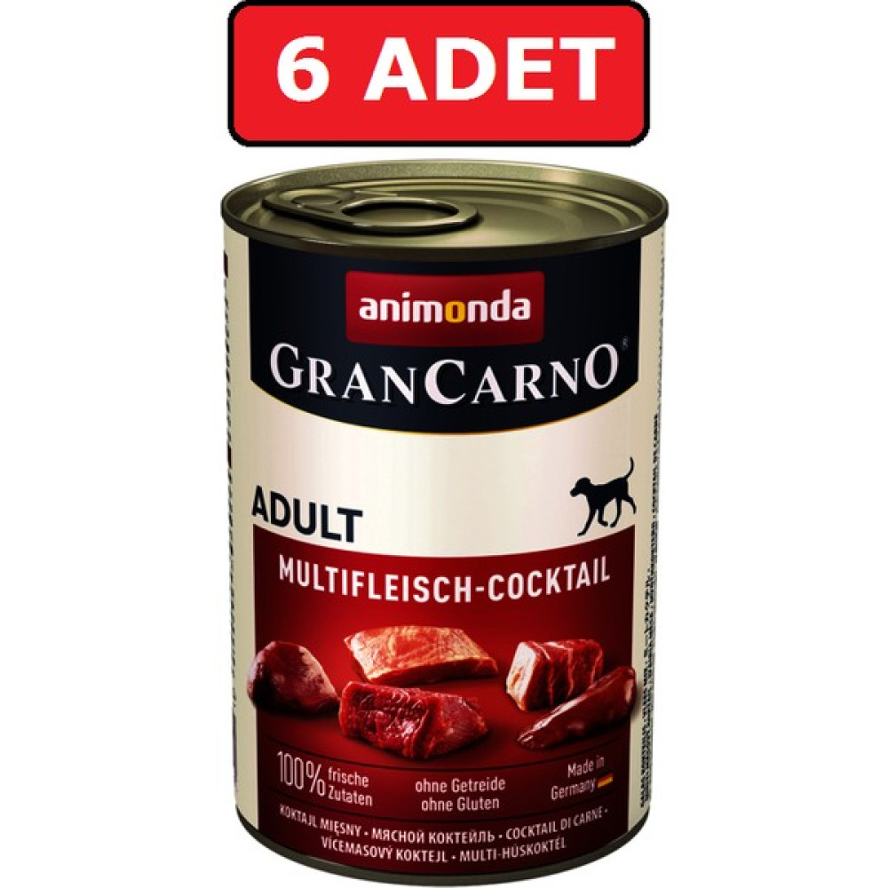 Animonda Gran Carno Multıfleısch Cocktaıl Karışık Etli Köpek Konservesi 400 gr 6 Adet Yaş Mama Evcil Hayvan Ürünleri Fiyatı