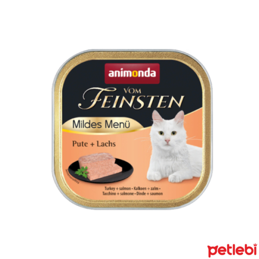 Animonda Vom Feinsten Hindi Etli ve Somonlu Kısırlaştırılmış Kedi Konservesi 100gr Evcil Hayvan Ürünleri Fiyatı