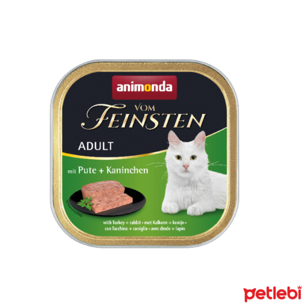 Animonda Vom Feinsten Hindi ve Tavşan Etli Yetişkin Kedi Konservesi 100gr Evcil Hayvan Ürünleri Fiyatı