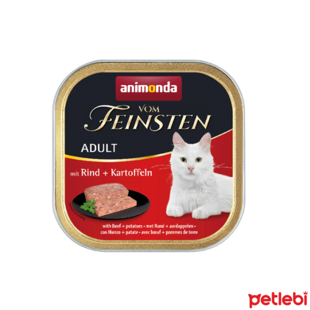 Animonda Vom Feinsten Sığır Etli ve Patatesli Yetişkin Kedi Konservesi 100gr Evcil Hayvan Ürünleri Fiyatı