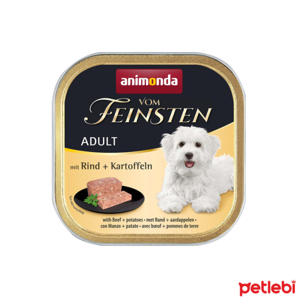 Animonda Vom Feinsten Sığır Etli ve Patatesli Yetişkin Köpek Konservesi 150gr Evcil Hayvan Ürünleri Fiyatı
