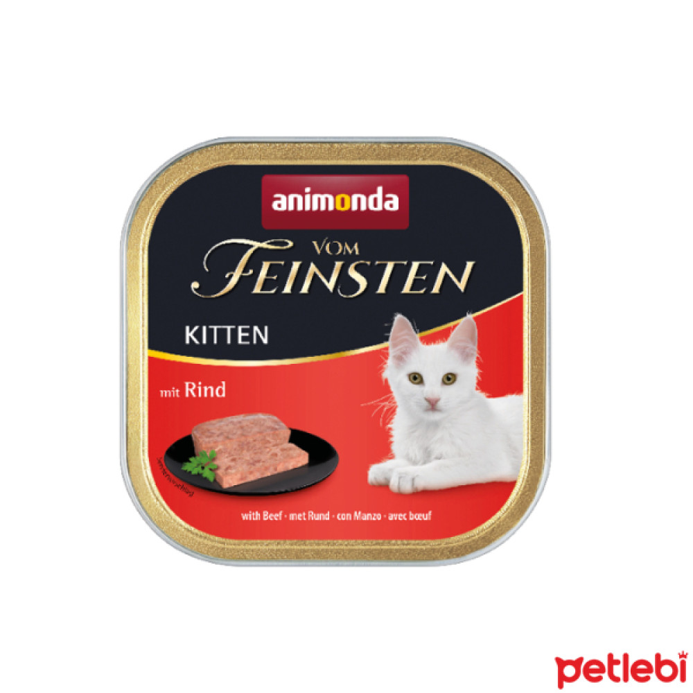 Animonda Vom Feinsten Sığır Etli Yavru Kedi Konservesi 100gr Evcil Hayvan Ürünleri Fiyatı
