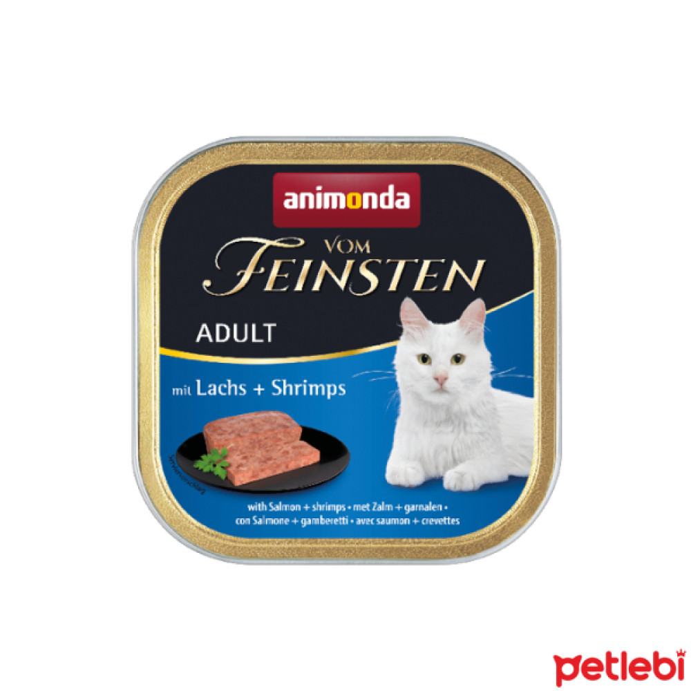 Animonda Vom Feinsten Somonlu ve Karidesli Yetişkin Kedi Konservesi 100gr Evcil Hayvan Ürünleri Fiyatı