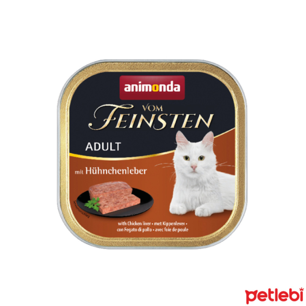 Animonda Vom Feinsten Tavuklu ve Ciğerli Yetişkin Kedi Konservesi 100gr Evcil Hayvan Ürünleri Fiyatı